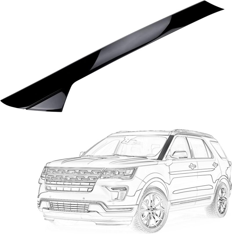 AIKEPT A-Pillar Windshield Trim Molding (Left Driver Side), Compatible with Ford Explorer 2011-2019, Complete Kit with Clips, Replaces BB5Z7803137AA, 926-450 - Image 1